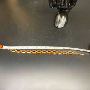 Ladies copper toned 7” link bracelet